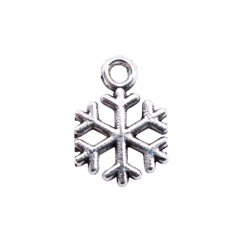 WYSIWYG 20pcs 3 Colors 15x10mm Christmas Snowflake Charms Christmas Charms For Jewelry Making DIY Jewelry Findings