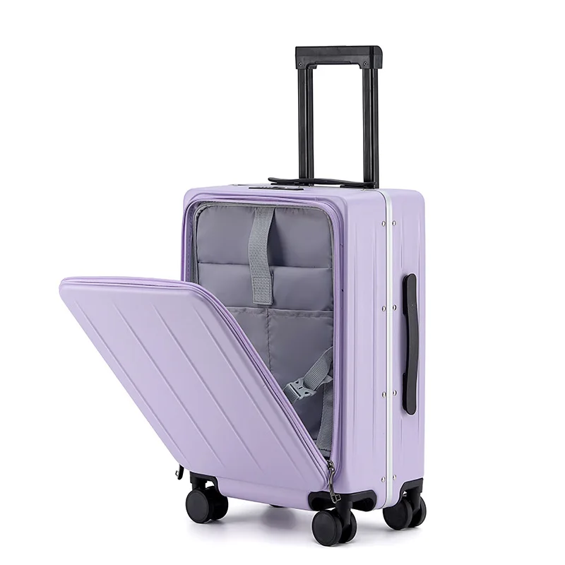 New aluminum frame luggage, 20inch boarding luggage, 24 inch drop resistant suitcase, travel suitcase, password box, fashionable