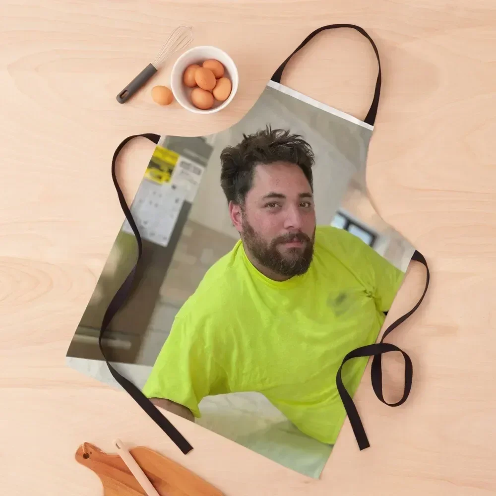 

Man in a Yellow Shirt Apron christmas decoration Kitchen Items painting Apron