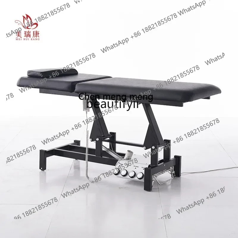 FF  Electric beauty bed Bone-setting physiotherapy Chiropractic rehabilitation treatment Massage operating table Lifting chai