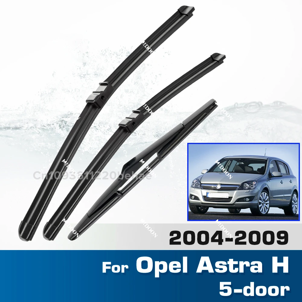 

Wiper LHD Front & Rear Wiper Blades Set For Opel Astra H 5 Doors 2004 - 2009 Windshield Windscreen Window Brushes 22"18"12"