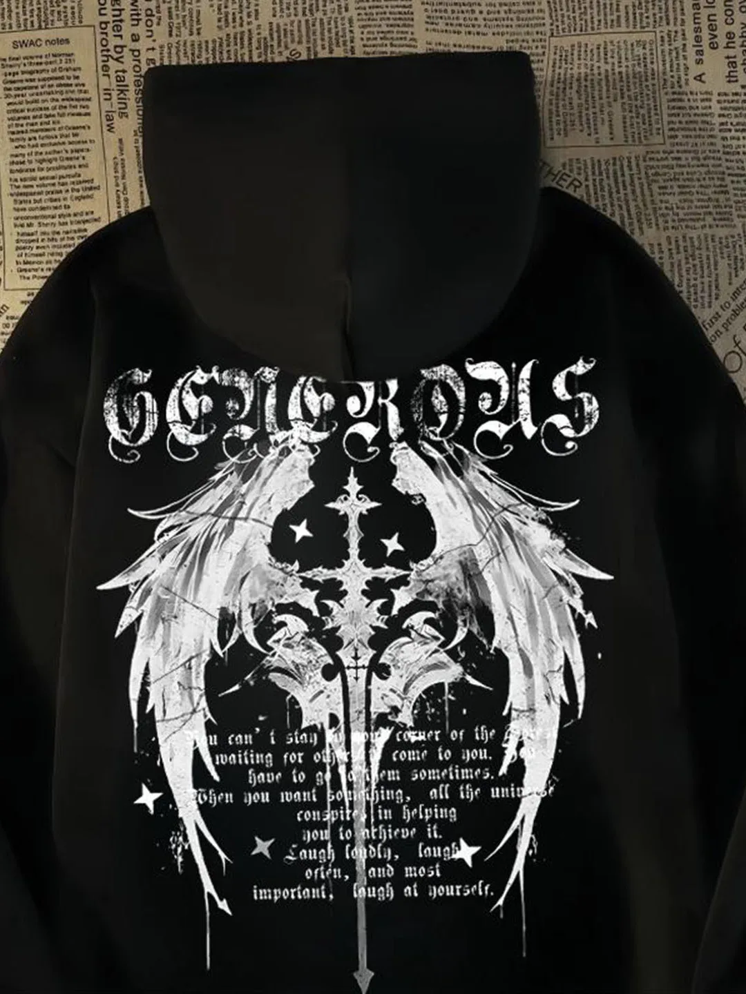 فانتوم أجنحة طباعة موضة الرجال النساء مقنعين البلوز الخريف الشتاء اليومية في الهواء الطلق عطلة اللياقة البدنية ملابس رياضية فضفاضة دافئة غير رسمية