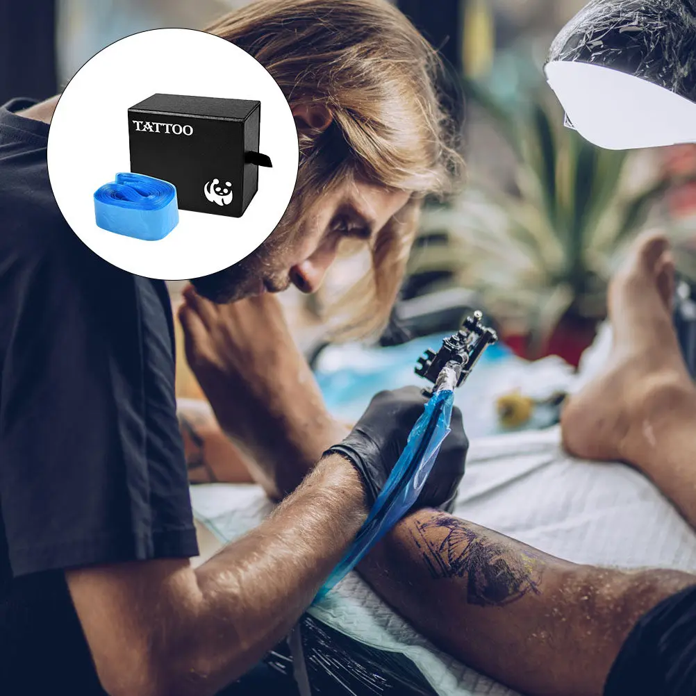 

100 шт. одноразовых защитных чехлов-пакетов для кабелей-клипс и кабелей-крючков для тату-машинок