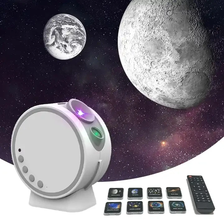 

LED Galaxy Star Projector Night Light HD Lens Sleep Aid White Noise Music Player Starry Sky Light