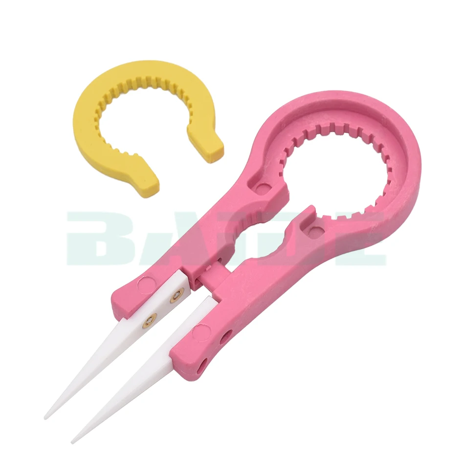 الجملة لفائف الأب Vaper Twizer التفاف لفائف سلك المفك أداة معزول ملاقط السيراميك DIY بها بنفسك RDA RBA TANK 100 قطعة/الوحدة #3