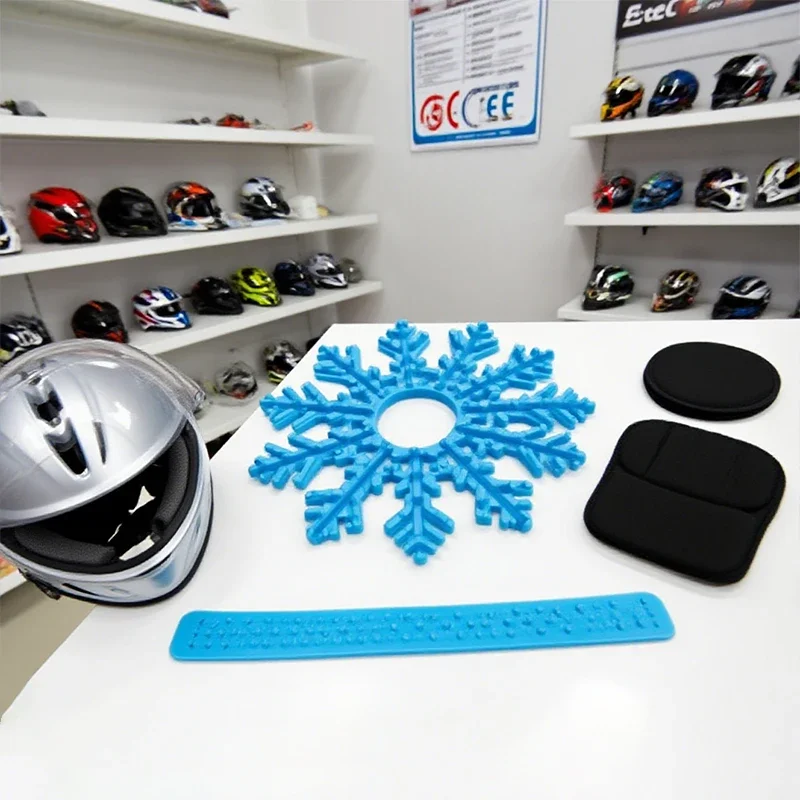 خوذة مرنة مضادة للتشوه الداخلية بطانة حماية من السيليكون تهوية خوذة بطانة وسادة خوذة الحشو دراجة نارية خوذة الملحقات