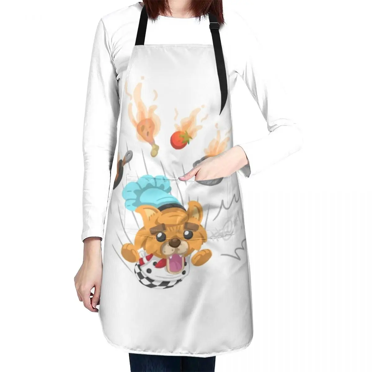 Overcooked Cat Chef chaos! Apron Household Items Kitchen japanese style Kitchen And Home Items Apron