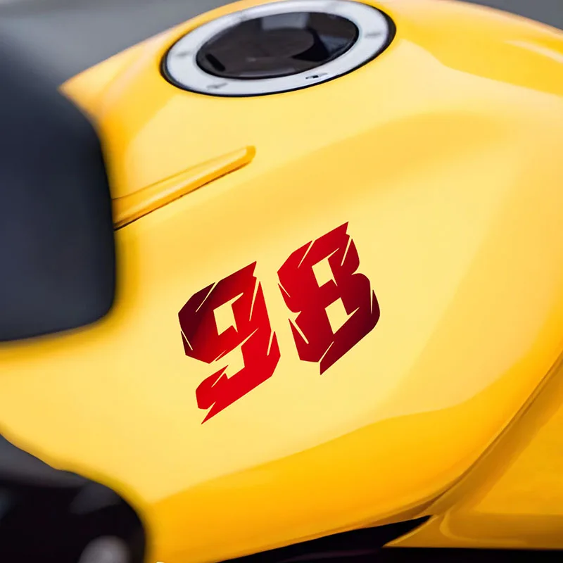 

Laser digital sticker car, motorcycle helmet, vehicle decal, personalized decoration item, racing driver number, waterproof ref