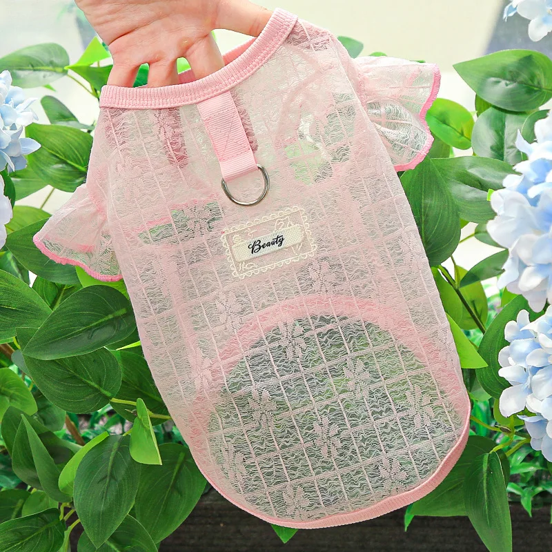 XS-XXL Thin Dog Cooling Vest Breathable Clothes Puppy Pet Costume for Small Dogs Cute Fruit Print  Puppy Cheap T-shirt