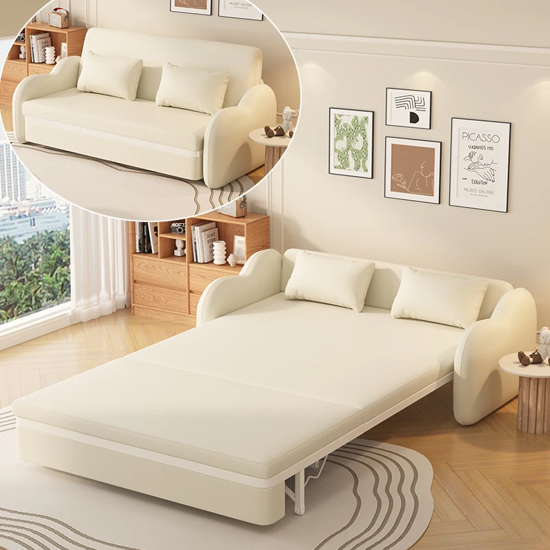 

Multifunction White Sofas Apartment Wooden Modern Study Sofas Double Living Room Camas Y Muebles Dormitorio Home Furniture