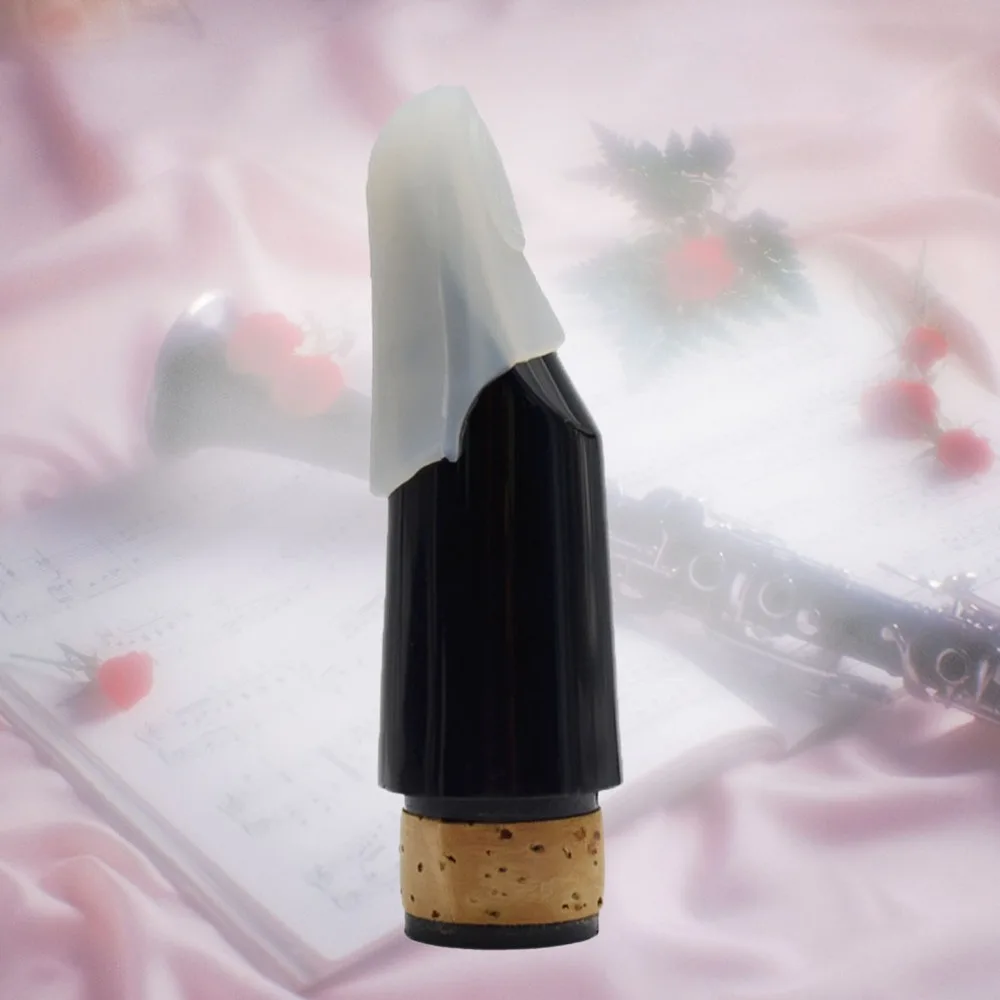 Rubber Material Mouthpiece Cap White Color Protective Cover Reed Protector Durable Design Mouthpiece Protector For Saxophone