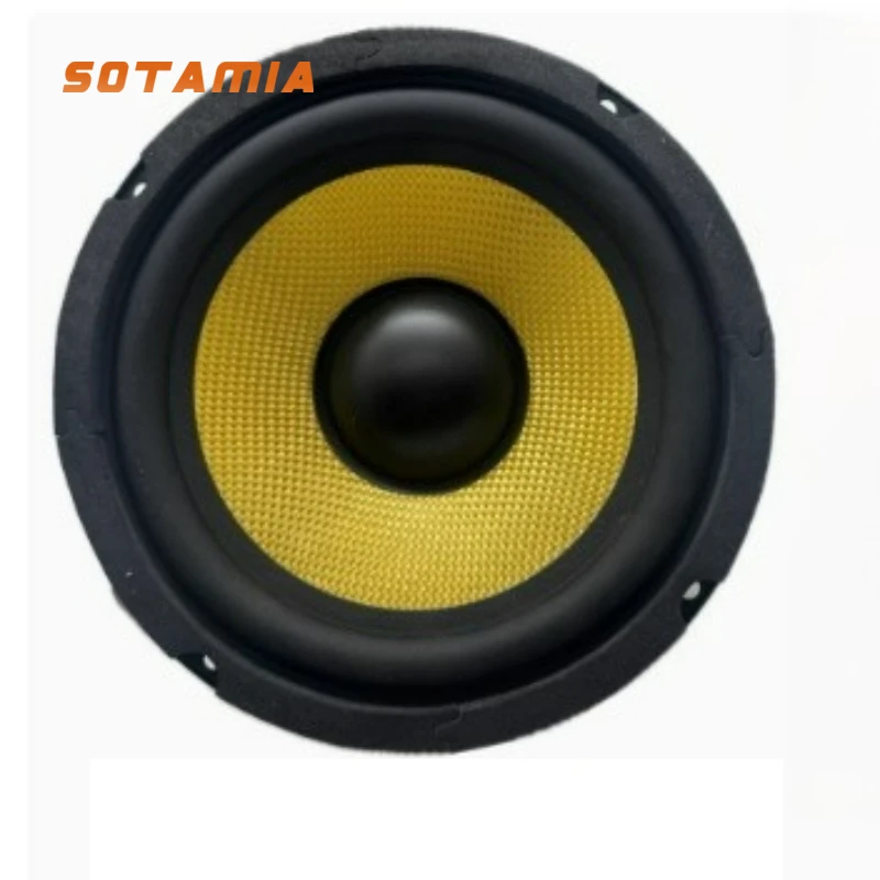 

SOTAMIA 1Pcs 6.5 Inch Subwoofer Audio Speaker 8 Ohm 120W Braided Basin Fever Mid Bass Bookshelf Home Intelligence Speaker