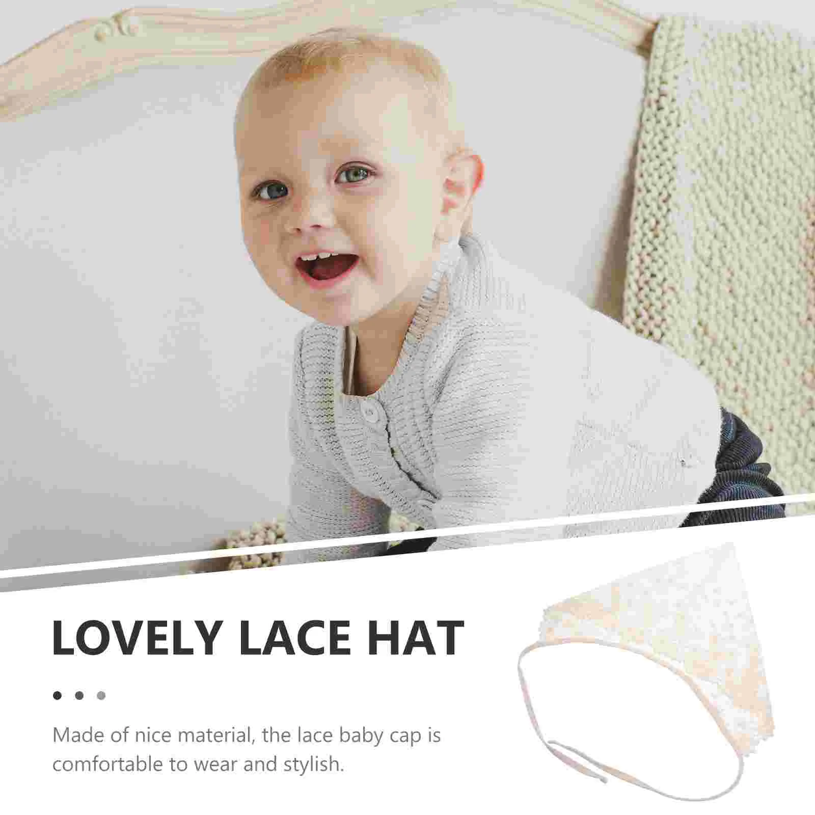 Baby Girl Fetal Cap Toddlers Lace Hat Caps Girls Bonnet Sun Protection for Newborn Hats