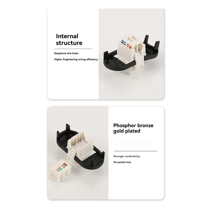 AB15-10PCS RJ45 ميناء CAT6A T568B ثقب واحد إيثرنت LAN Hub مكافحة غطاء غبار التوصيل غطاء Blockout حامي
