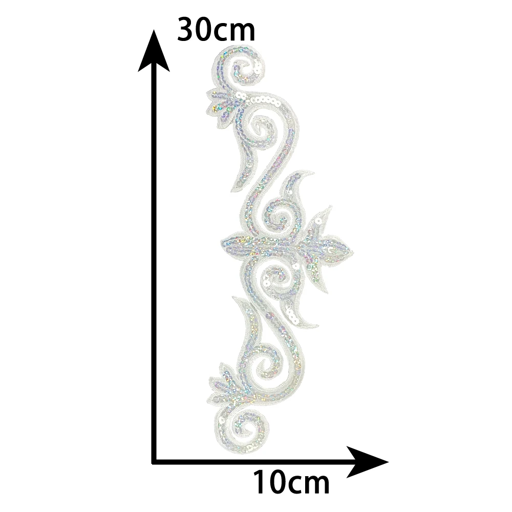 embroidery Sequin pattern Hot melt adhesive ironing DIY Sewable decorate collocation repair patches for clothing accessory