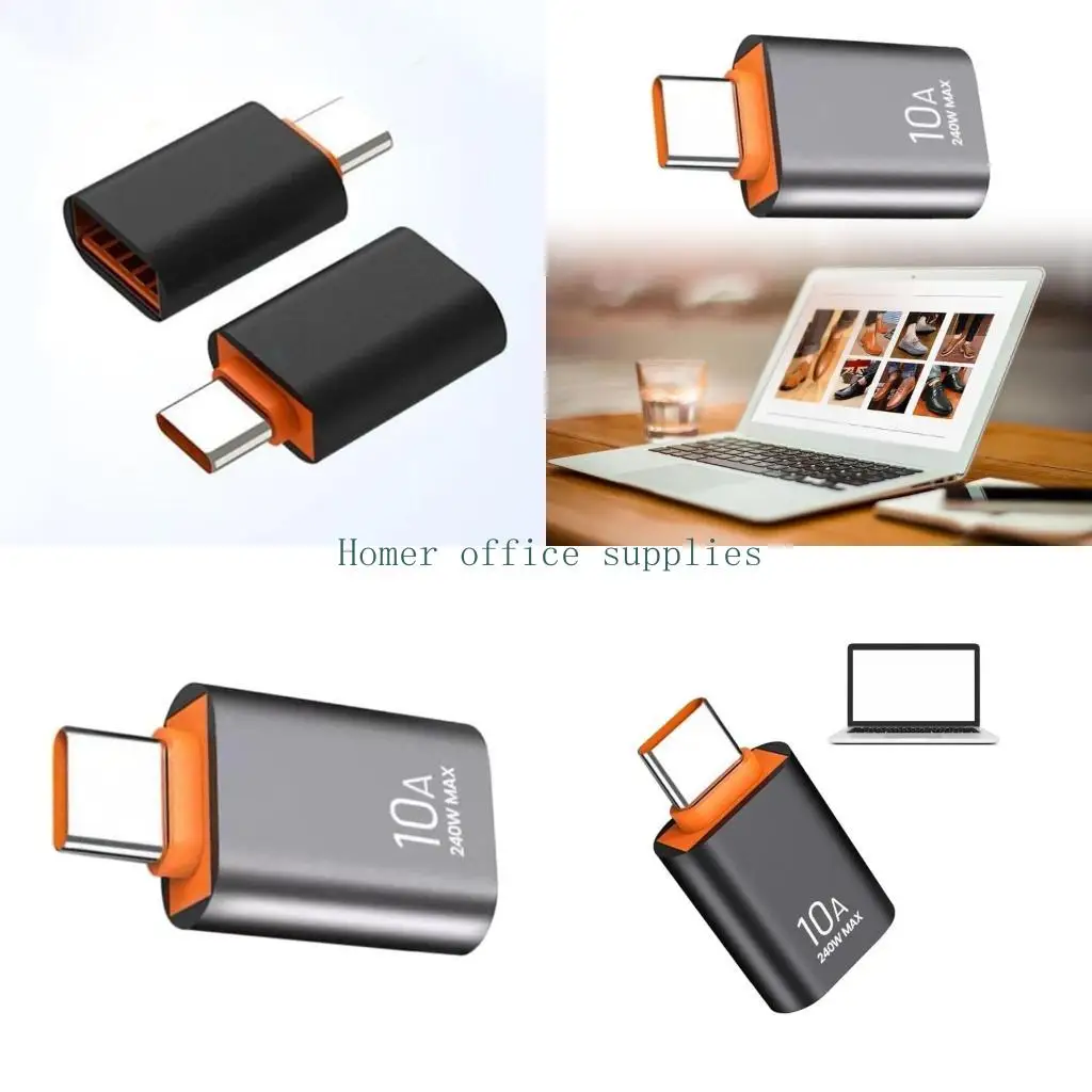 K43B Type C Male to USB Female OTG Adapter for Phones Tablets 240W