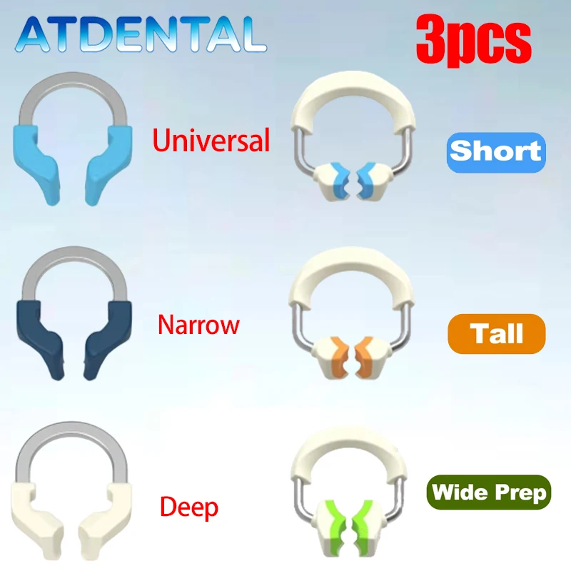 

3pcs Dental Matrix System Autoclavable - Sectional Contoured Matrix Band for Molar Restoration Tool