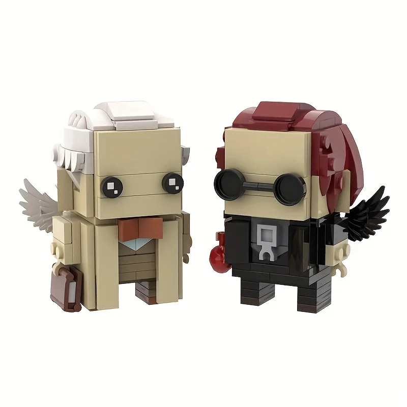 شخصيات عمل لبنات البناء Brickheadz ، بشائع جيدة ، ملائكة ، أزيرافيل ، شياطين ، كراولي ، فيلم ، شخصية كوميدية ، ألعاب ، هدايا