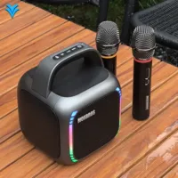 Mosbros Karabox Portable Speaker Small Body with High Power Karaoke and TWS Function Outdoor Speaker & RGB Light