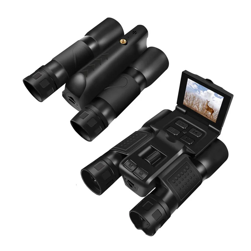 12X32 في الهواء الطلق 2.5K التصوير الرقمي كاميرا فيديو مراقبة الطيور مناظير 2.4 ''شاشة الكريستال السائل ضوء النجوم مناظير للرؤية الليلية