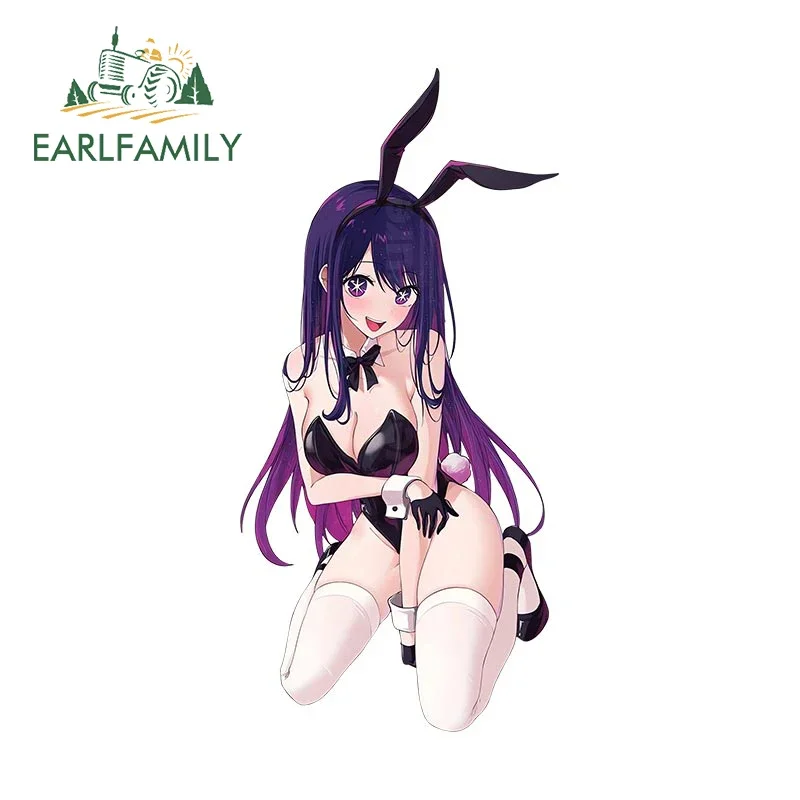 EARLFAMILY 13cm X 6.2cm For Anime Girl Ai Hoshino Bunny Girl Car Stickers Personality Simple Decals Car Accessories Trunk Decor