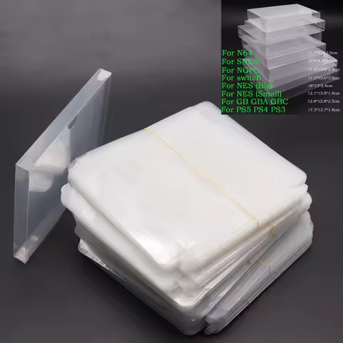 2-10pcs transparent plastic PET game box FOR N64 GB GBA GBC SNES NES switch suitable for PS2 PS3 PS4 PS5 protectivecover