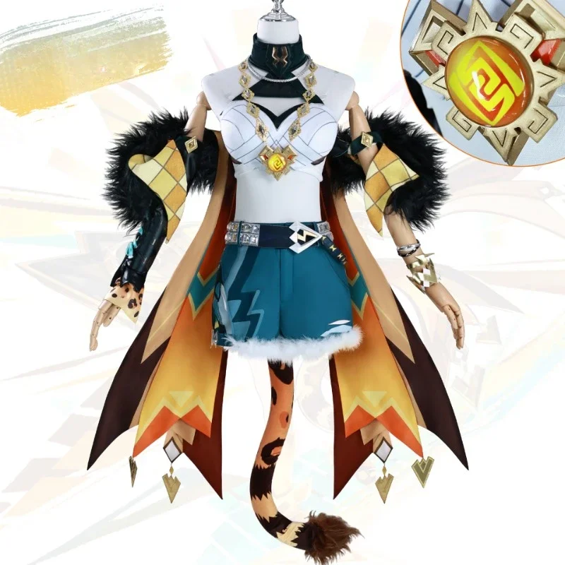 

Game Genshin Impact Natlan Xilonen Cosplay Costume Pyro Archon Forge Soul Outfits for Anime Halloween Conventions Themed Events