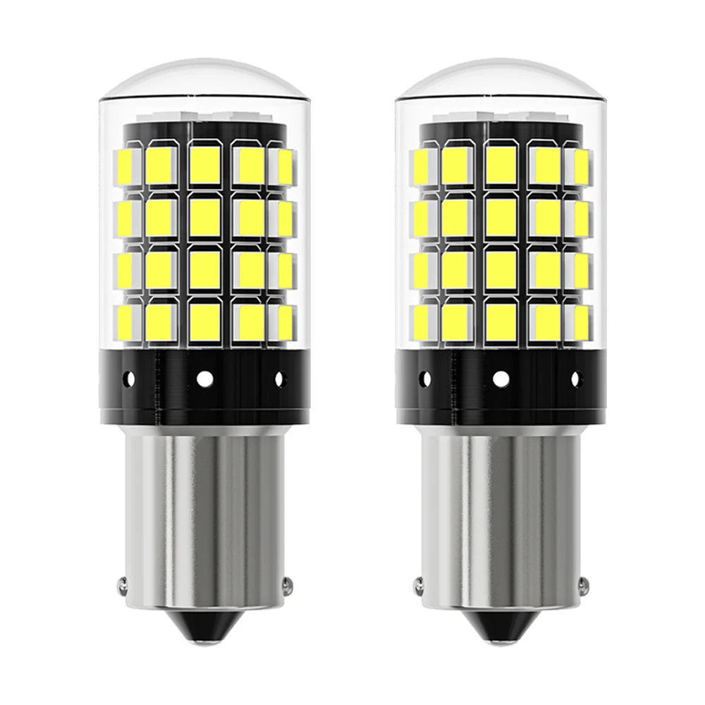 

2pcs 2835 54smd Canbus S25 1156 P21W BA15S LED BAY15D BAU15S PY21W T20 LED 7440 W21W 1157 Led Bulbs for Turn Signal Tail Light