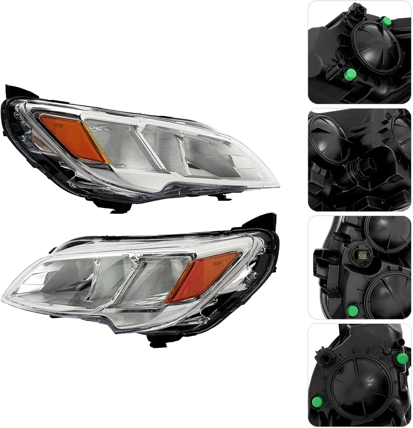 Halogen Headlamp Pair Replacement for 2023-2025 ProMaster 1500 2500 3500 Base & Tradesman, Left Right Set OE 68516023AB 68516022