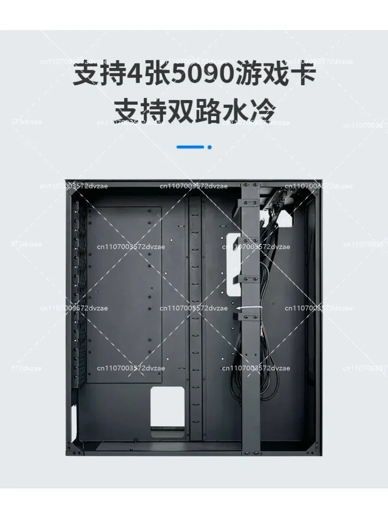 WS04A Water-Cooled GPU Workstation Chassis Deep Learning Server Case for 4x Graphics Cards 4090 Full Tower Custom PC Build