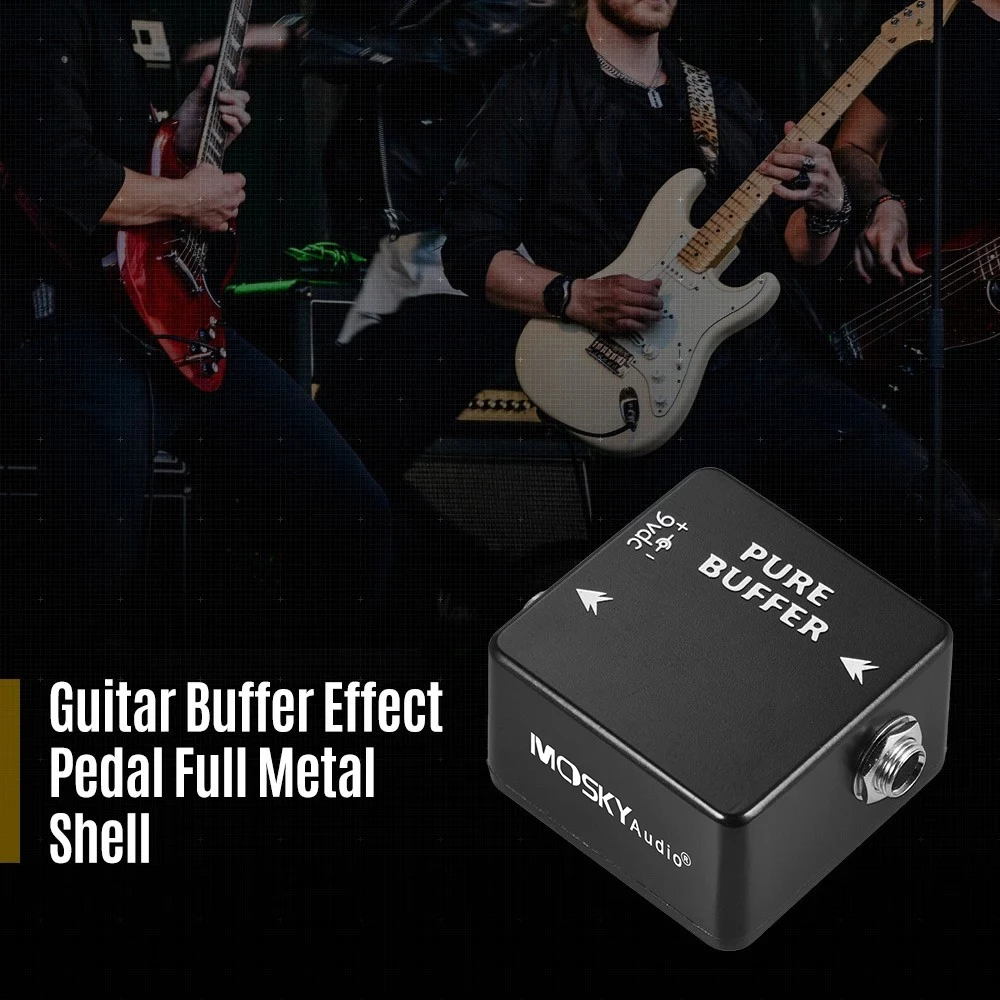 MOSKYAudio PURE BUFFER Guitar Buffer Effect Pedal Full Metal Shell Guitar Accessories With 1/4