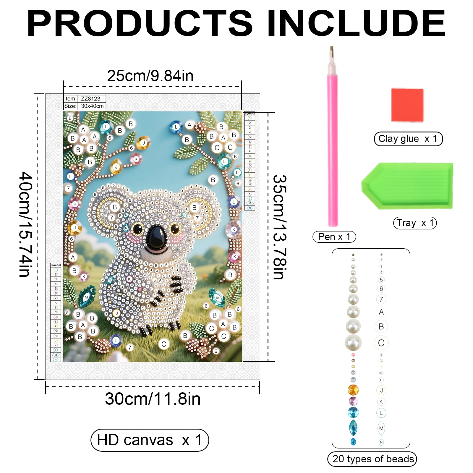 Pearl Diamond Painting Kits for Adult Beginner,Cute Koala DIY Special Shape Diamond Art Pearl Kits for Wall Decor handmade Gift