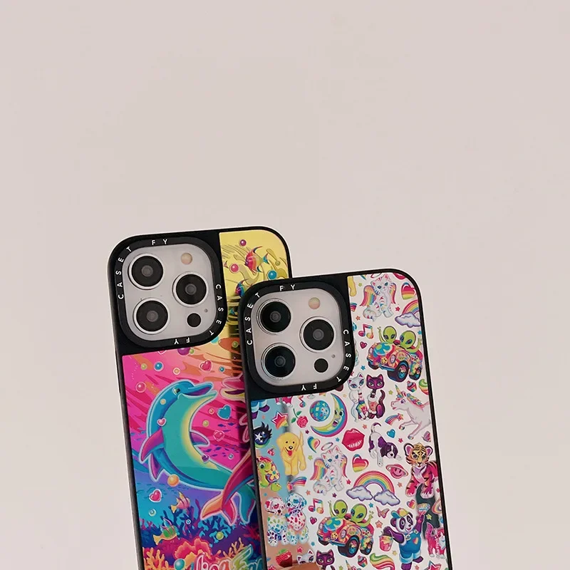 Lisa Frank For iPhone 15 Pro Max Phone Case 14 Pro Trendy Brand 13/12 Mirror 11 Set Phone Covers