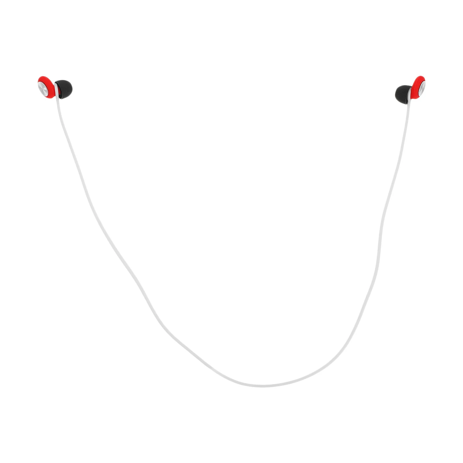 

Noise Cancelling Ear Plugs Standard Version Soft Silicone Silver Red Pattern White Lanyard Sleeping Studying Traveling Hearing