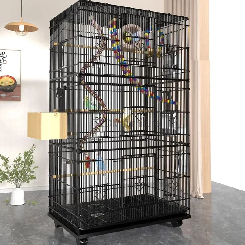 Parrot Metal Bird Cage Perches Accessories Lovebird Pigeons Bird House Outdoor Parakeet Maisons Et Habitats Outdoor Garden Hut