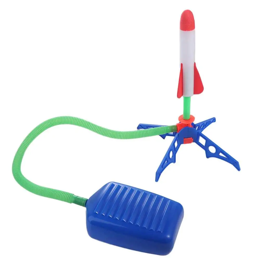 Set Launcher Fire A Rocket Ejection Flying Foot Transmitter Flash Launch Rocket Small Rockets Foot-stepping Rocket Toys