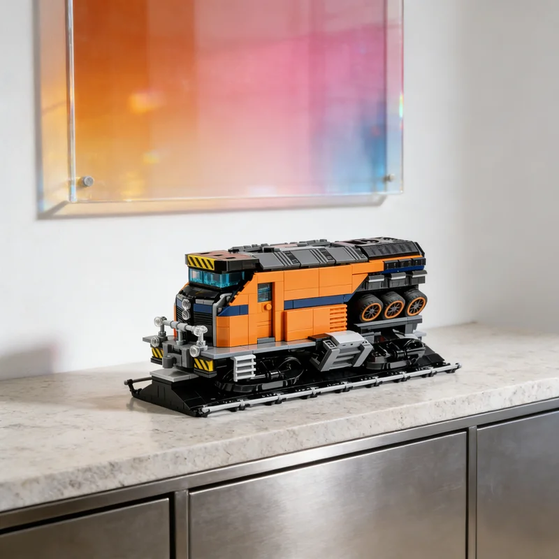 

1272pcs MOC Satisfactory Electric Locomotive Train Model Building Blocks Architecture Toys Christmas Gifts Education Kids Idea