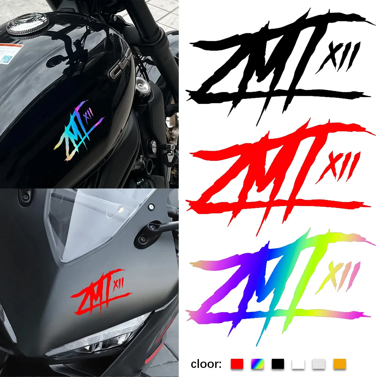 

ZMT наклейки на мотоцикл, голова мотокросса, топливный бак, декоративные светоотражающие виниловые водонепроницаемые аксессуары, наклейка