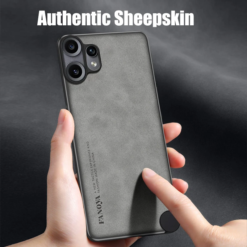 Чехол для телефона Nothing CMF 2 Pro, мягкая рамка из ТПУ, задняя крышка из овчины, противоударный чехол