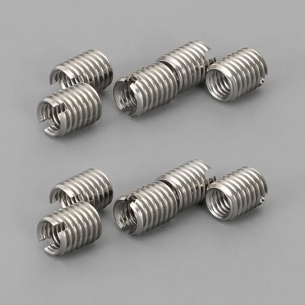 10PCS Stainless Steel Thread Adapters Convert M8 8mm Male To M6 6mm Female Hardware Fasteners Threaded Reducer Insert