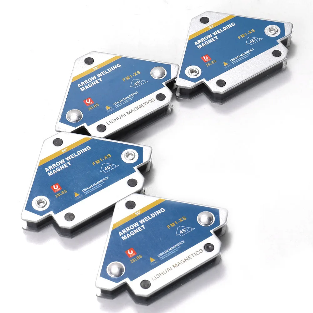 4pcs fissatore per saldatura magnetica 45 ° 90 ° 135 ° posizionatore per saldatura a magnete Multi-angolo strumenti per localizzatore ausiliario in Ferrite posizionatore per saldatura