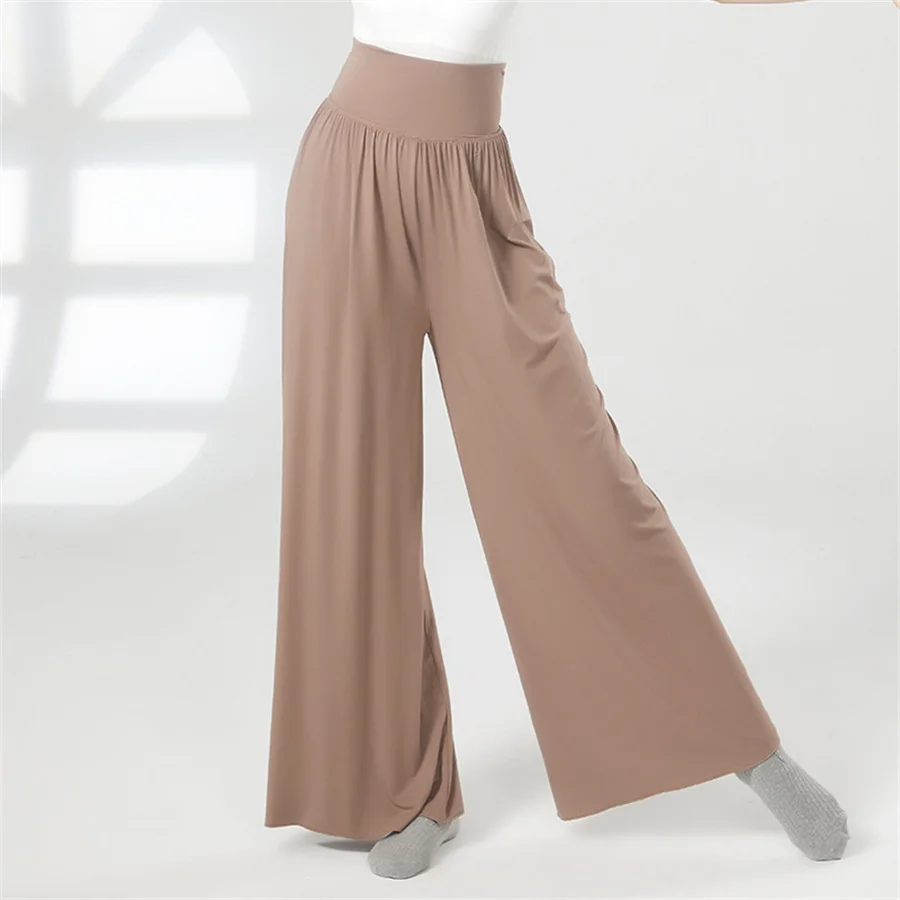 

Lyrical Dance Pants For Women Wide Leg Modern Dance Ballet High Waist Girls Adult Classical Dancing Performance Jazz Trousers