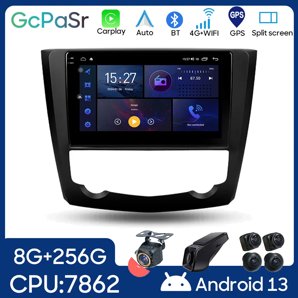 

Android Auto For Renault Kadjar 2015 - 2017 Car Radio Video Player Multimedia GPS Navigation Head Unit QLED Screen No 2din DVD