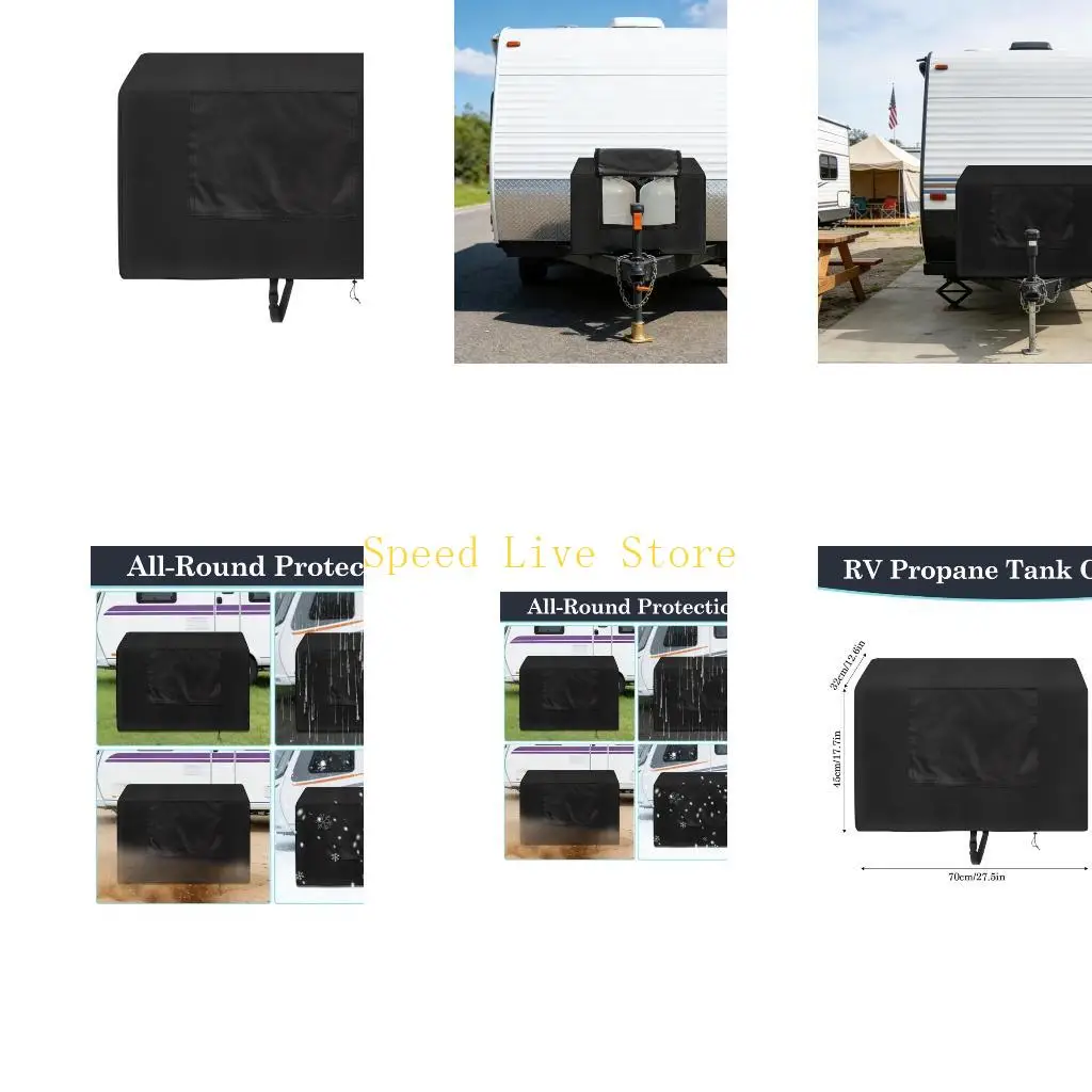 547C Two 20lb Propane Cover Strong Cloth For Travel And Trailer Applications