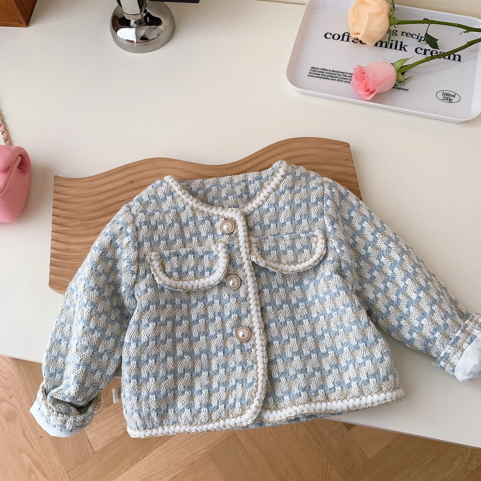 Lente Herfst Nieuwe Meisje Baby Mode Plaid Jas Jongen Kinderen Vest Lange Mouwen Casual Tops Kid Unieke Jakcet Peuter Kleding