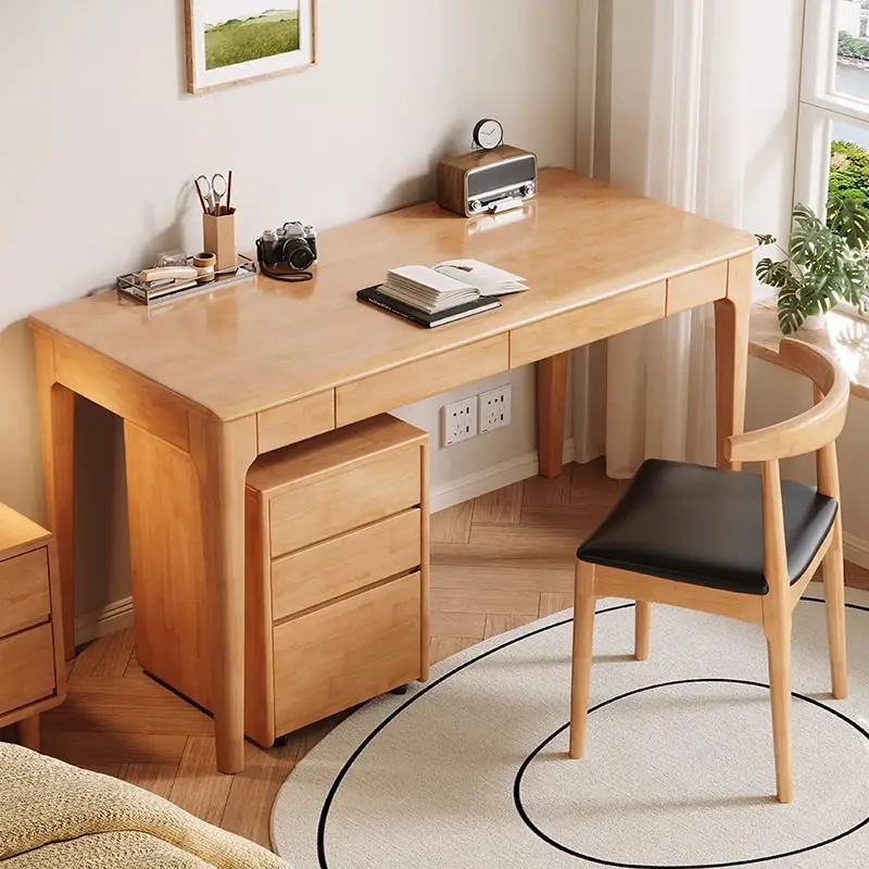 

Solid wood narrow desk 40/45cm wide computer desk household small apartment student writing table bedroom bedside study table