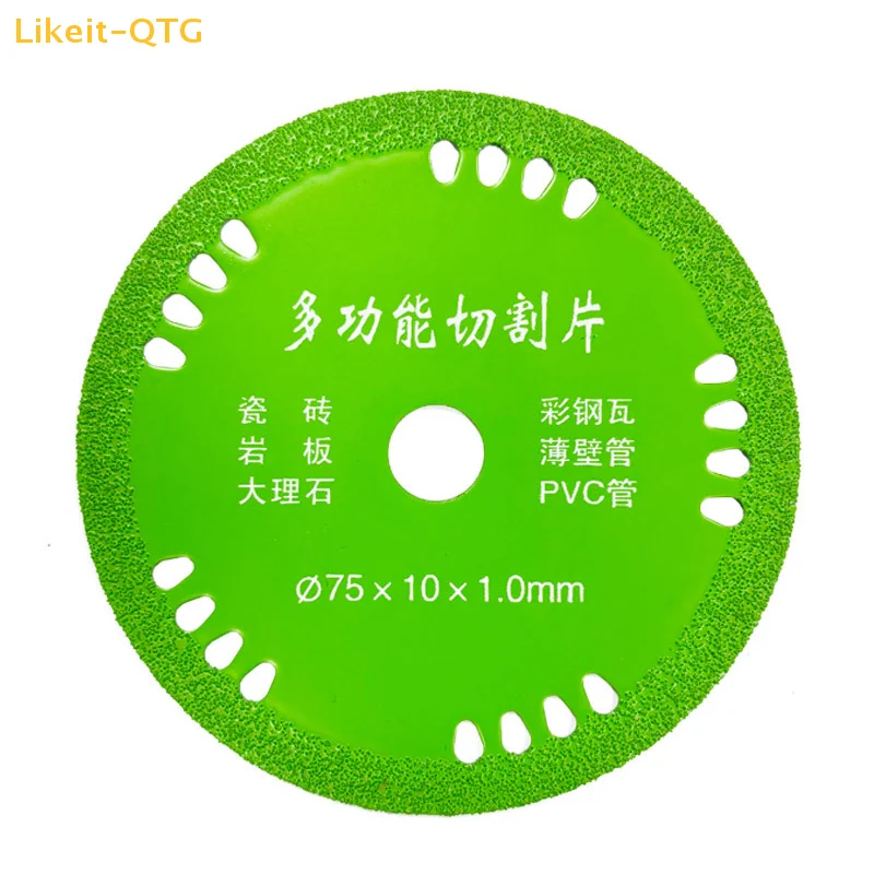 

Hot sale 75mm Glass Cutting Discs 3 Inch 10mm Marble Saw Blades Jade Crystal Wine Bottles Grinding Cutting Grinding Discs Tools