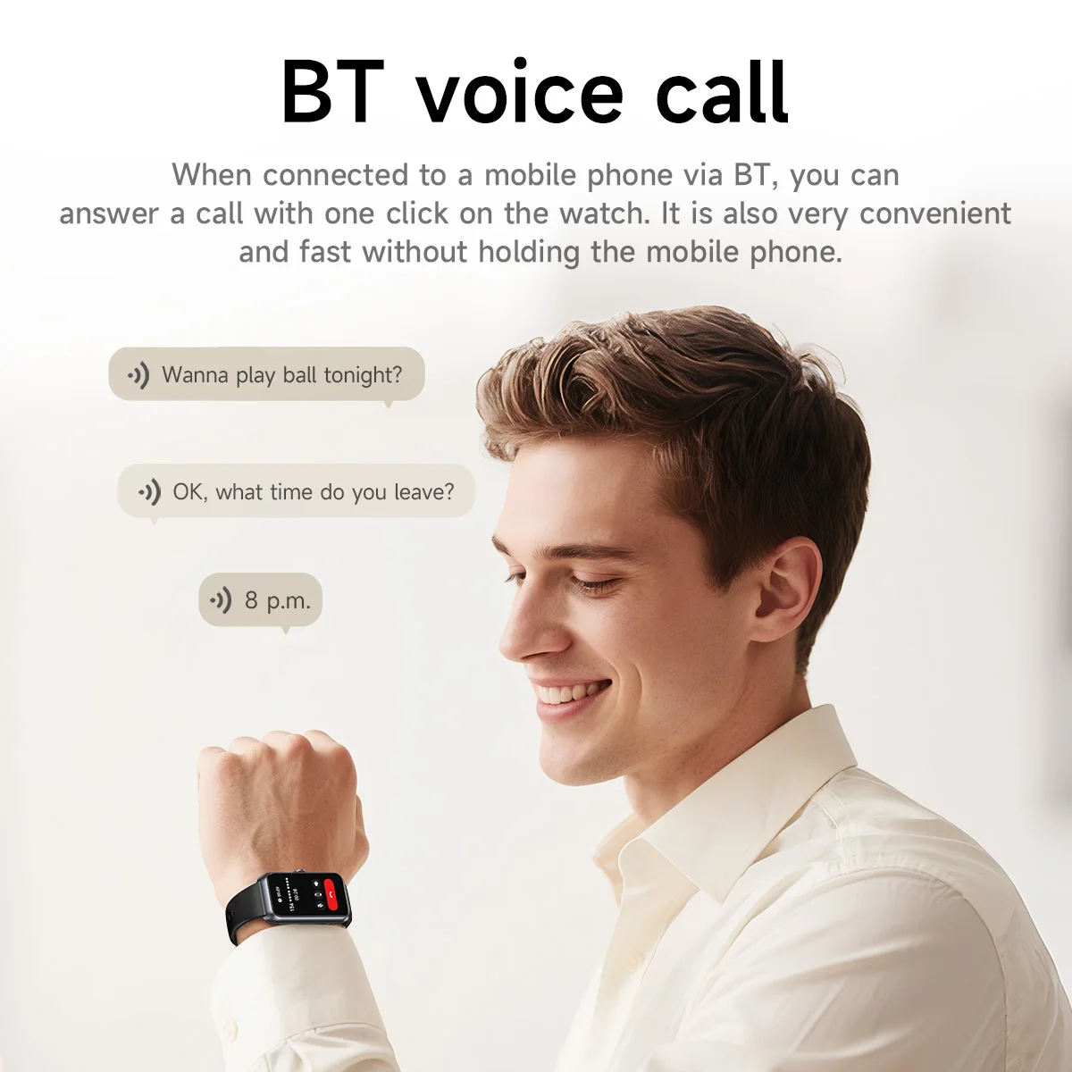 HOCO 1.47 TFT Smart Watch Touch Screen Bluetooth 5.3 Call Version IP67 Waterproof Heart Rate Women's Health Monitor Sports Watch view 3