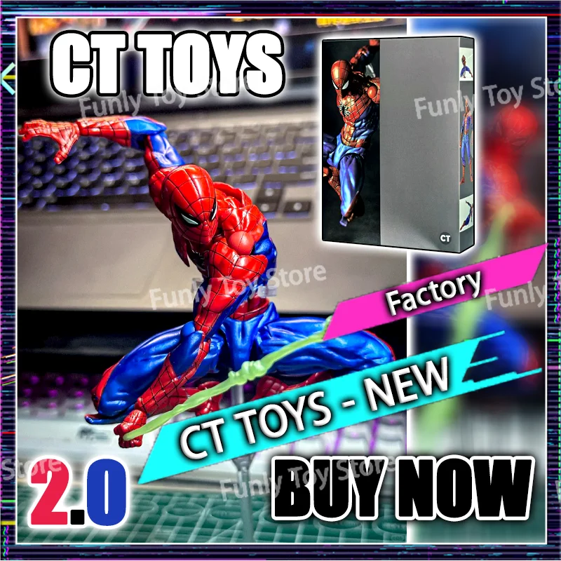 

In Stock Ct Toys Spiderman Figure Amazing Yamaguchi Spider-Man 2.0 Agent Venom Mafex Anime Action Figure Customized Gifts Toys