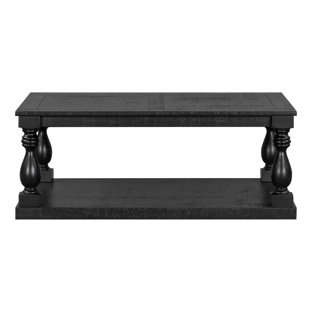 Stolik kawowy w stylu vintage, artystyczny wazon, nogi w kształcie kolumn, luksusowa okleina sosnowa, ponadczasowy urok, salon, gabinet.